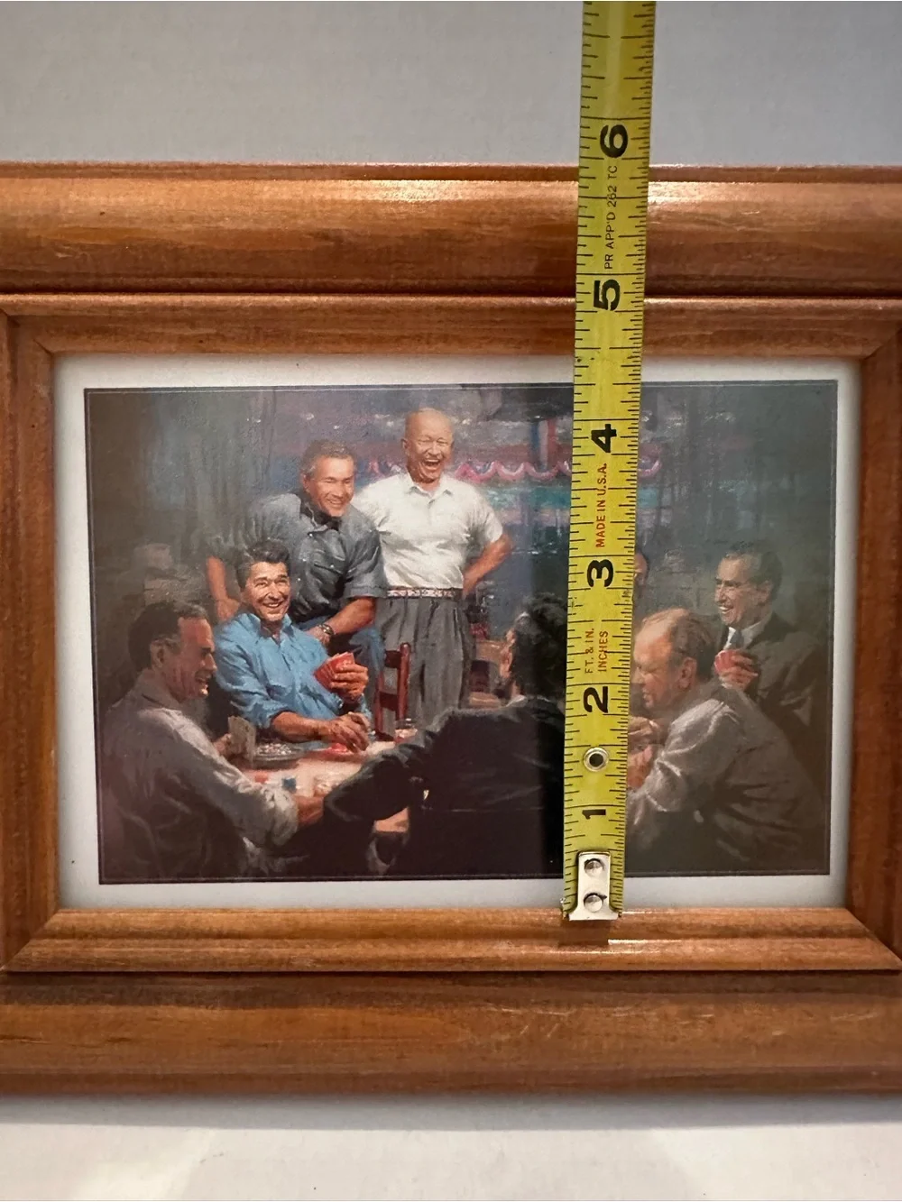 Grand Ol’ Gang Framed Wall Art Print Republican Presidents Poker Game